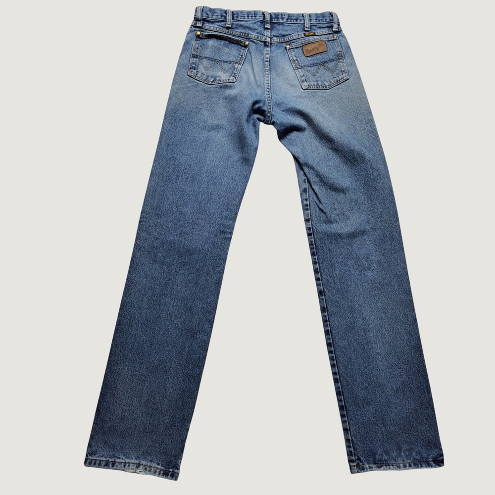 Wrangler Jeans Mens 32x36 Blue Good George Strait Cowboy Cut Straight Leg Denim - Picture 2 of 12